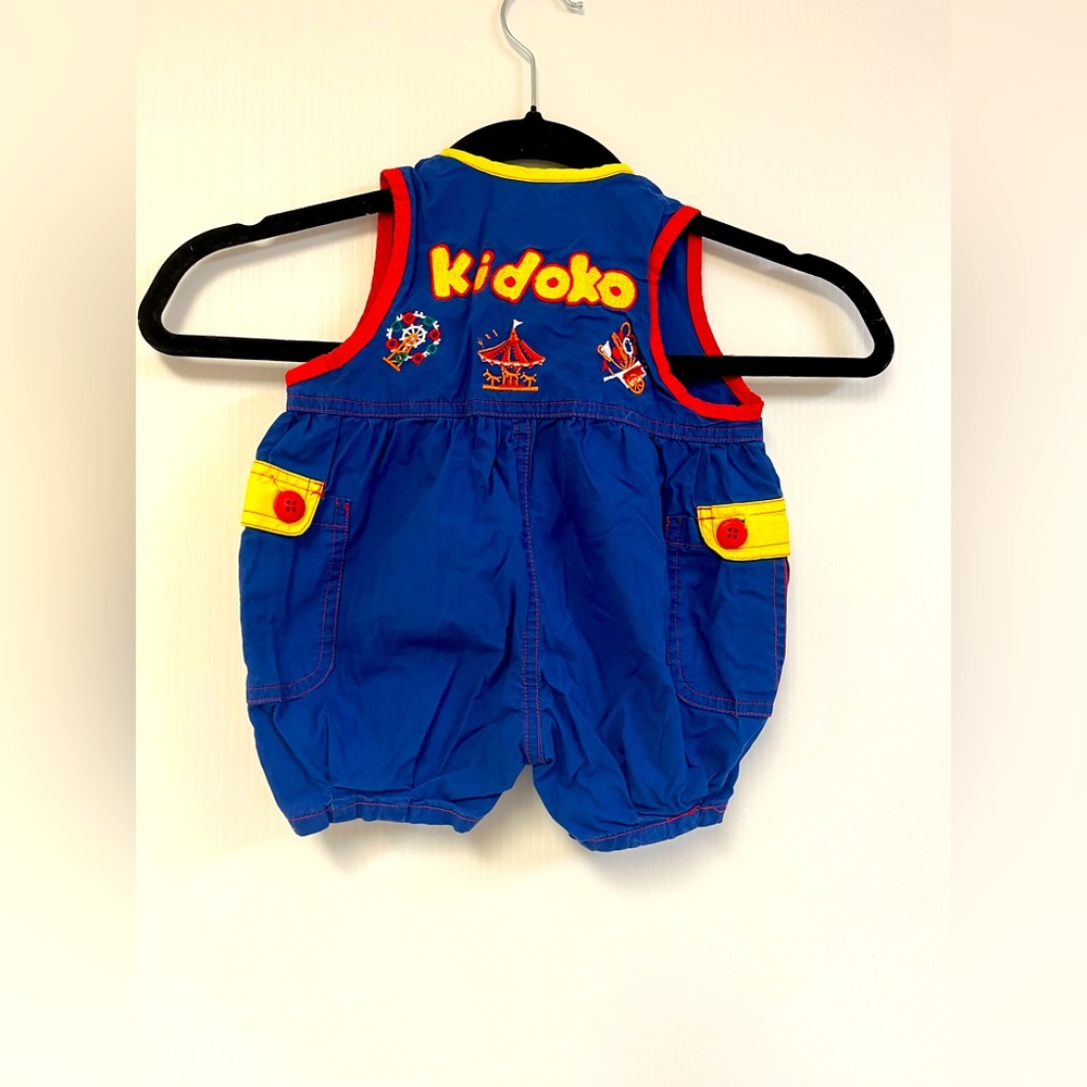 Vintage Kidoko‎ one piece zipper jumper 100% cotton bottom snap up 6 month